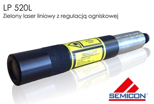 zielony laser liniowy z regulacją ogniskową LP 520L-10 Semicon