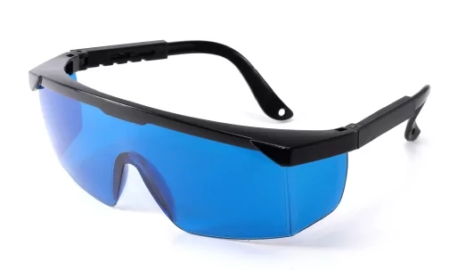 okulary ochronne do pracy z laserami, szkła niebieskie, Semicon