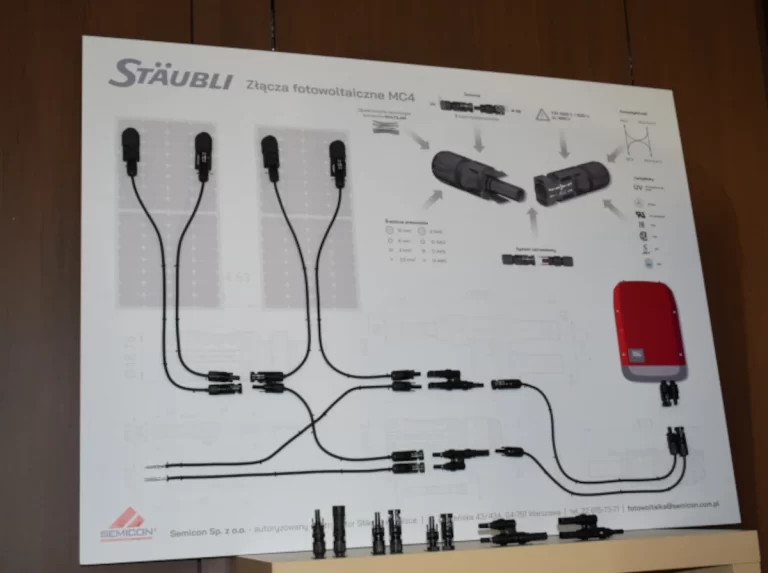 tablica - poglądowa elektrownia fotowltaiczna